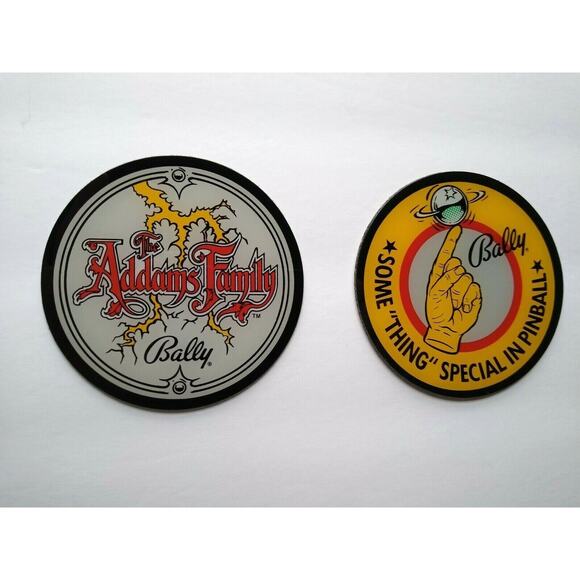 The Addams Family Pinball Drink Coaster Set Of (2) Original Halloween Horror - Picture 6 of 6